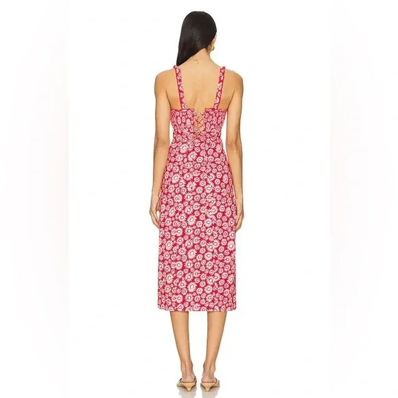 NWOT Lucinda printed midi dress by Free People in size XS - Picture 4 of 14